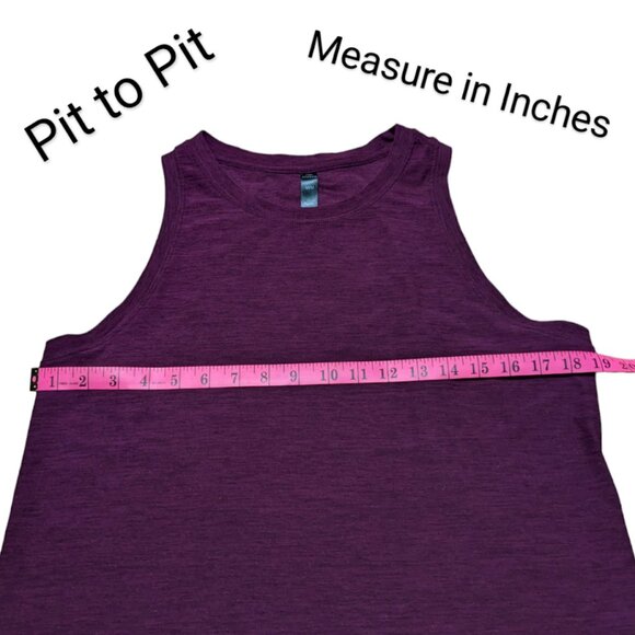 Kyodan | Muscle Tee Sporty Tank Top Sleeveless Activewear  Red Wine | Size: M - Picture 2 of 13